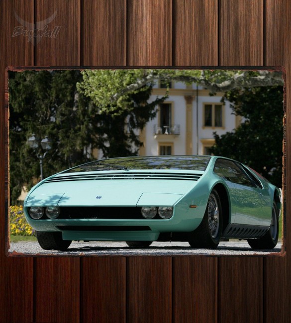Металлическая табличка Bizzarrini Manta Металлическая табличка Bizzarrini Manta
